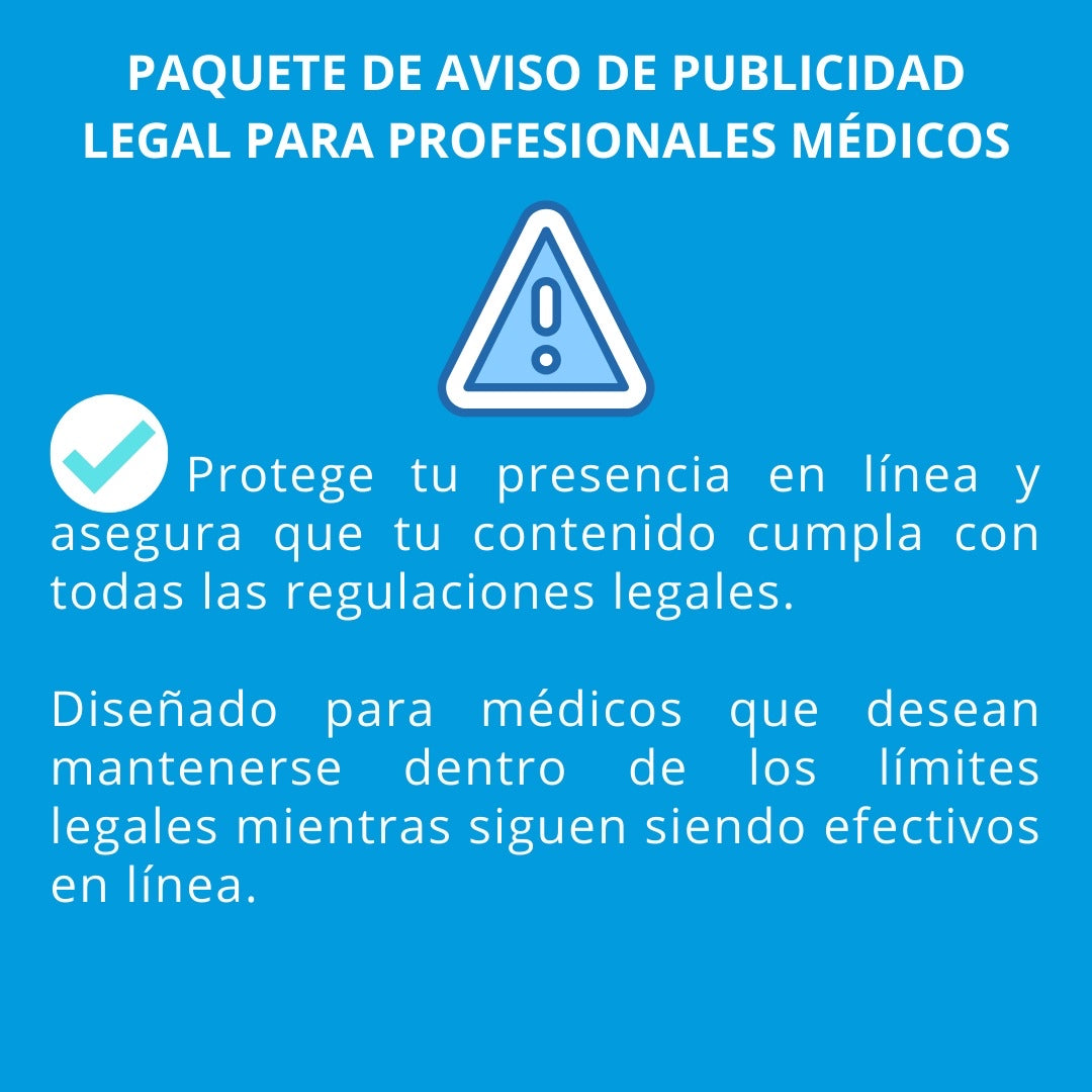 Aviso De Publicidad
